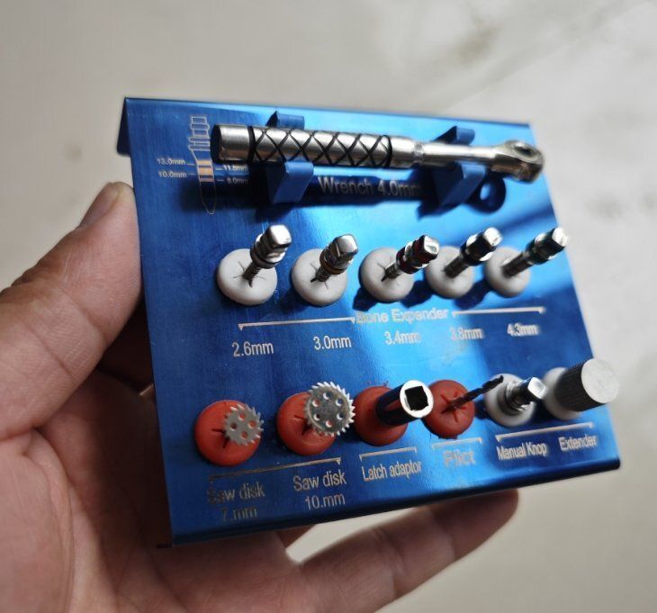 歯科口腔歯科用インプラント器具インプラント歯骨劈開骨押出骨拡張ツールボックスセット