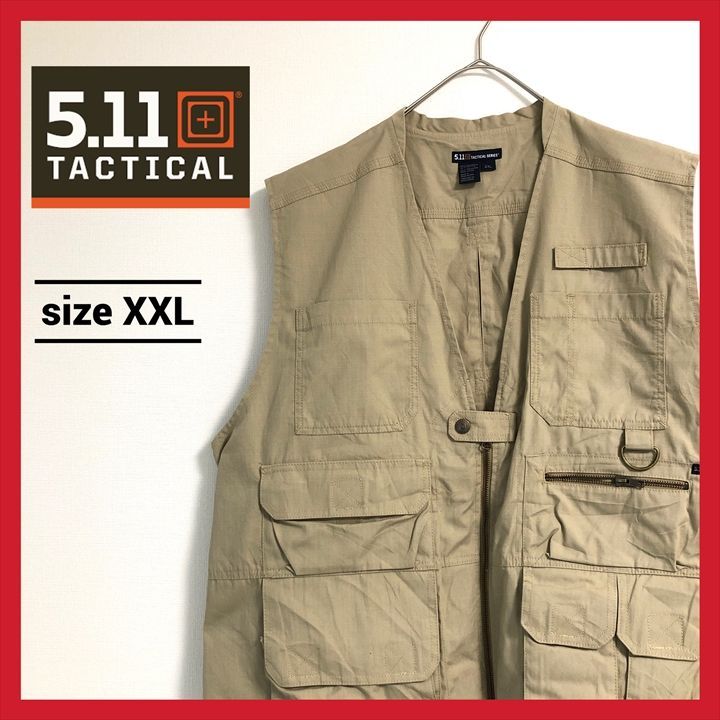 90s 古着 ファイブイレブンタクティカル ベスト フィッシングベスト 2XL