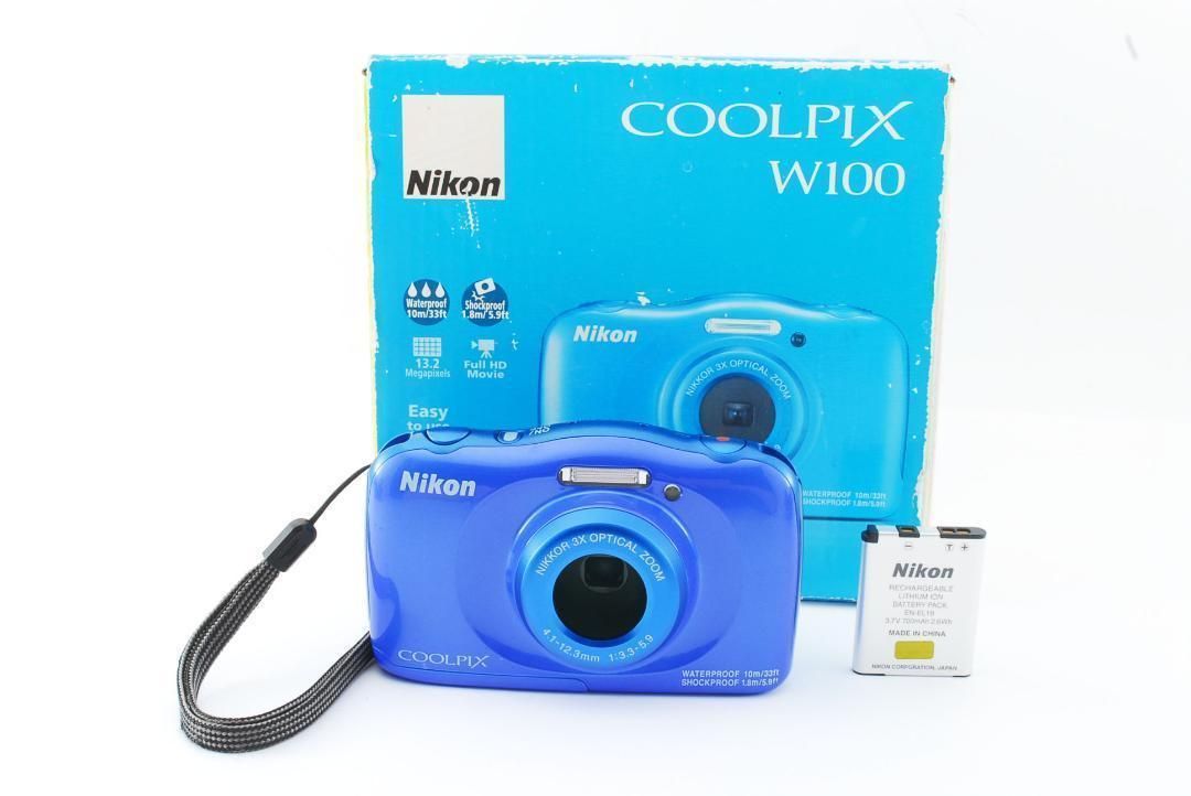 Nikon COOLPIX W100 BLUE デジタルカメラ