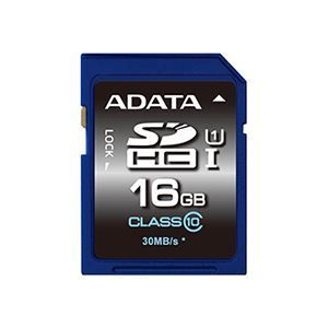 （まとめ）エーデータ SDHCカードUHS-I対応 超高速タイプ 16GB class10 ASDH16GUICL10-R 1枚