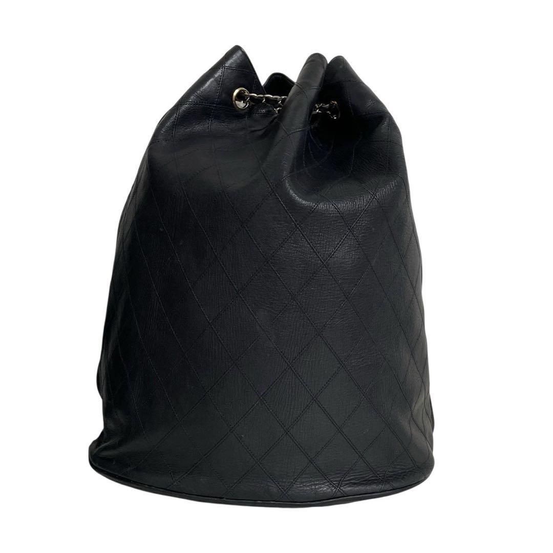 シャネル　ビコローレ　巾着　セミチェーン　ショルダーバッグ　黒　ポーチ　5106 価格交渉/質問大歓迎♪】シャネル ビコローレ 巾着 セミチェーン