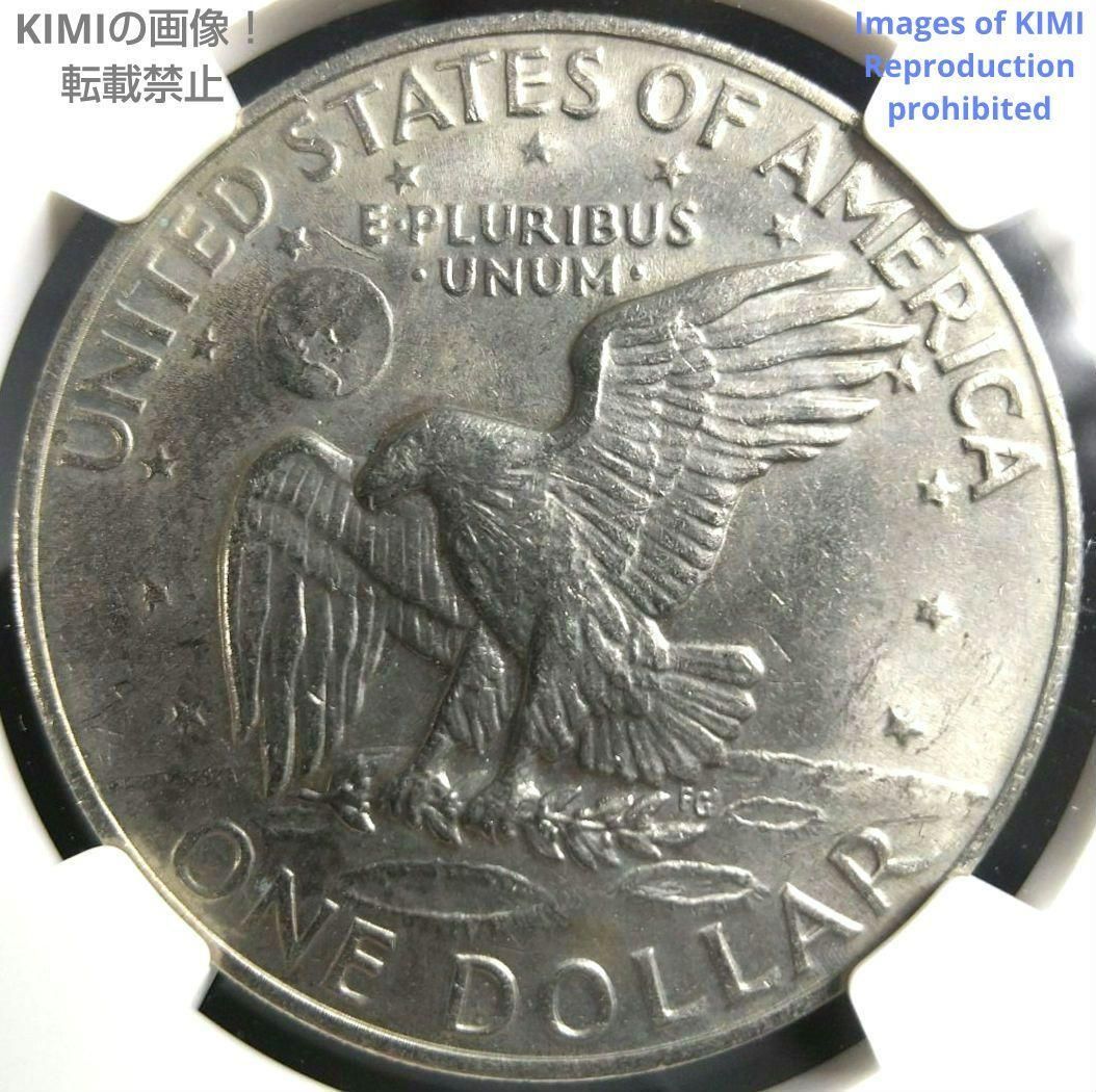 1972 $1 Eisenhower Dollar NGC SANPLE TICC 2170368-018 TICC Tokyo