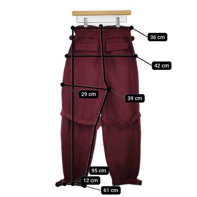 fumika uchida MOLE DOBBY BELTED SLACKS 定価74800円 FU-K-PT004  