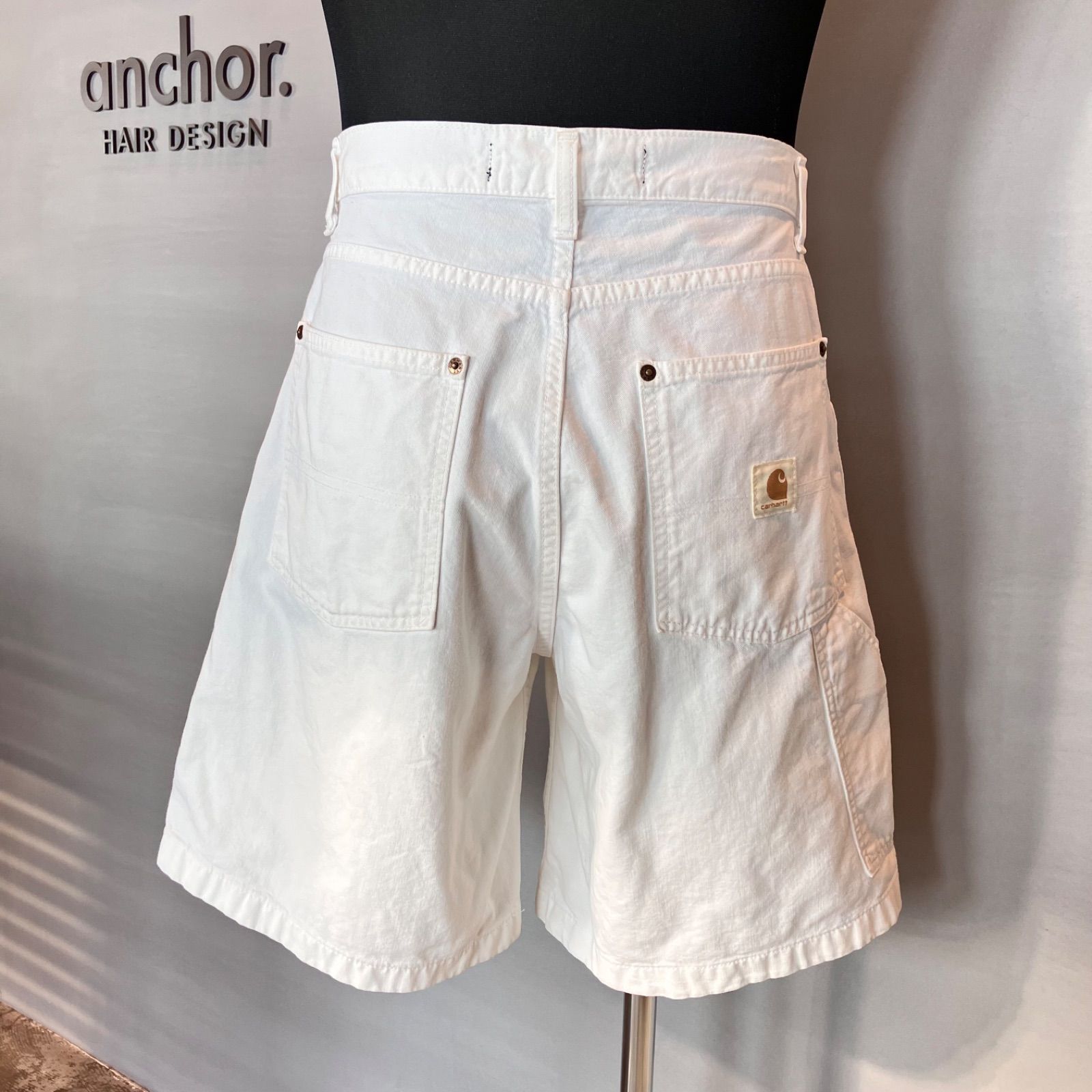 ★美品 カーハート オフホワイト ショートパンツ・ハーフパンツ XL ☆美品 カーハート オフホワイト ショートパンツ・ハーフパンツ XL