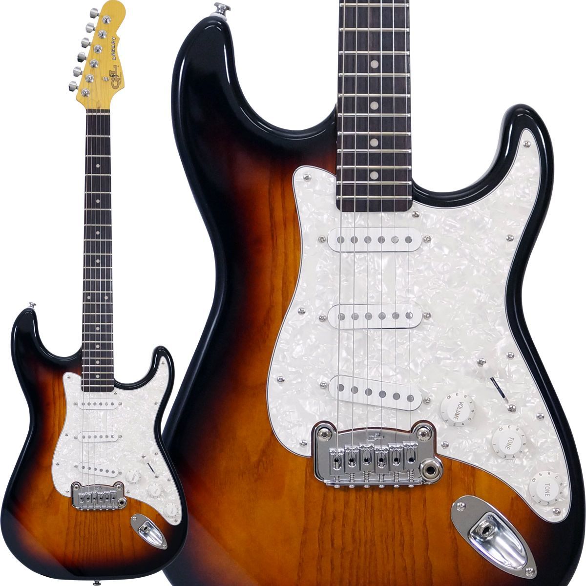 G&L Tribute Series LEGACY (3-Tone Sunburst/Rosewood) [アウトレット