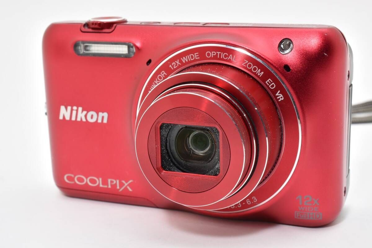 ニコン Nikon COOLPIX S6600 レッド コンパクトデジタルカメラ L10 6810