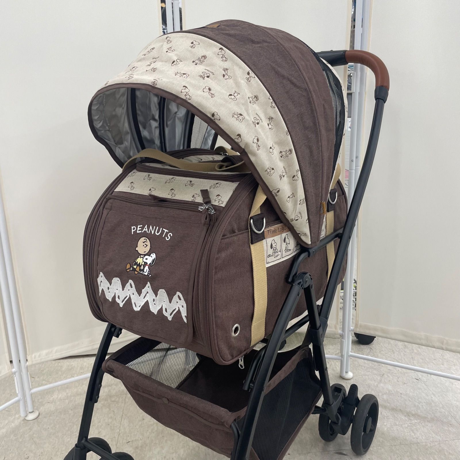 ペットパラダイス PET PARADISE スヌーピー 3WAY ハンドフル ペットカート 557-15325 ピーナッツ 平塚店
