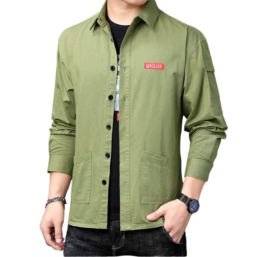 全てブランド 57点セット 90サイズ オールシーズン Four leaf] おしゃれ ワークシャツ メンズ 長袖 トップス 大きいサイズ