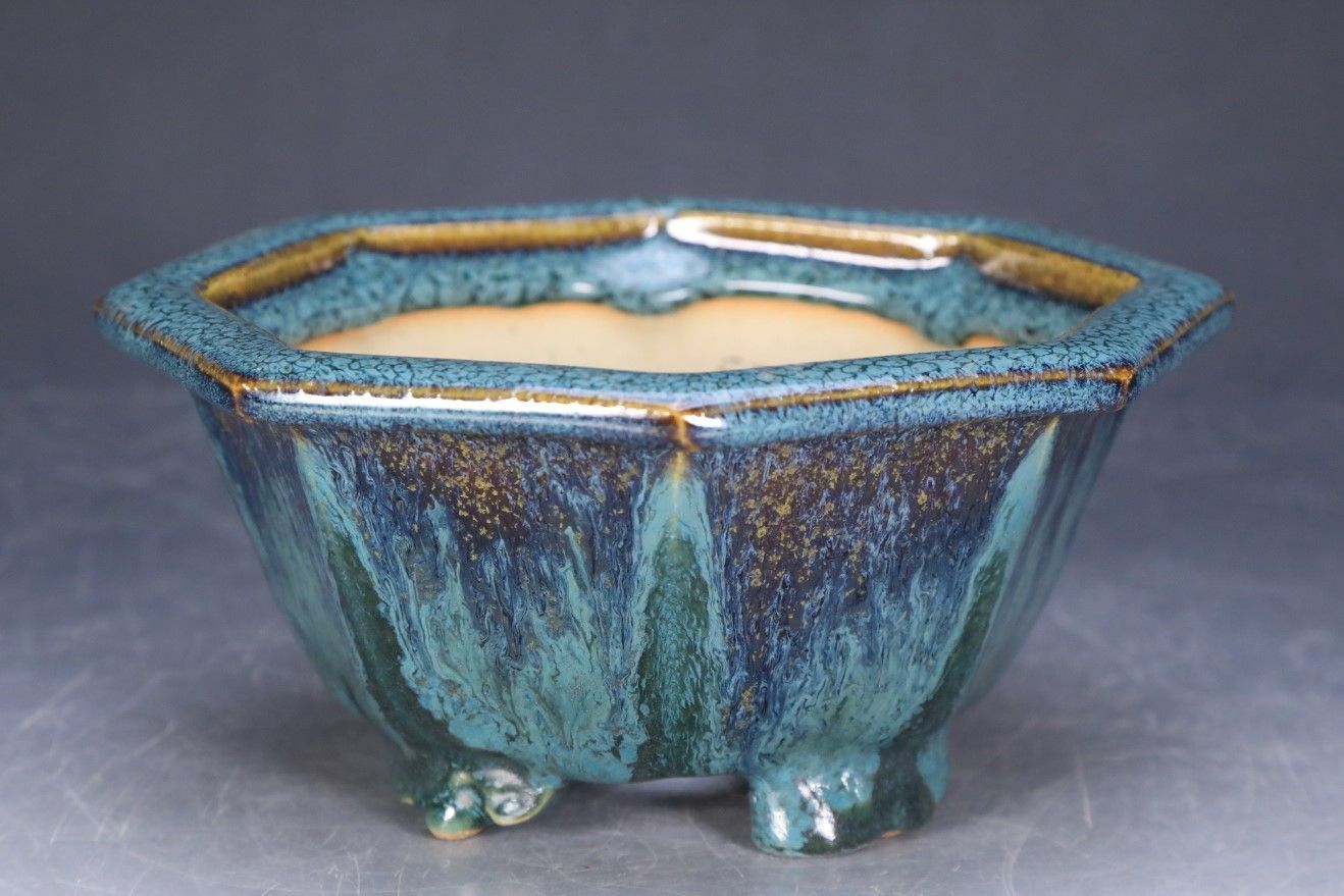 石井盆栽 風香窯 鉢 盆栽鉢 p-066 STEELWINDOWSANDDOORS_COM