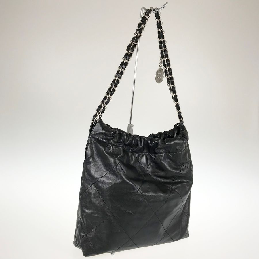 シャネル CHANEL シャネル22 スモール レザー ショルダーバッグ