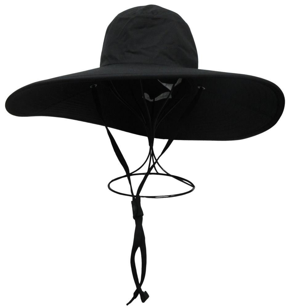 KIJIMA TAKAYUKI キジマタカユキ コットン トロピカル ワイド ブリム ソフト ハット 帽子 W-251241 サイズ1 黒 ブラック メンズ レディース 古着