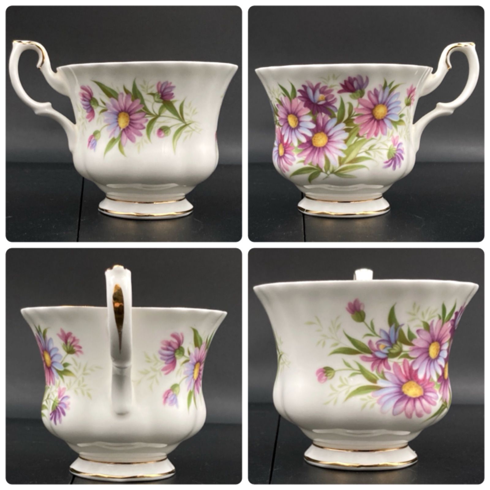 MZ289) 洋食器 Royal Albert Flower of the Month カップ＆ソーサー 2