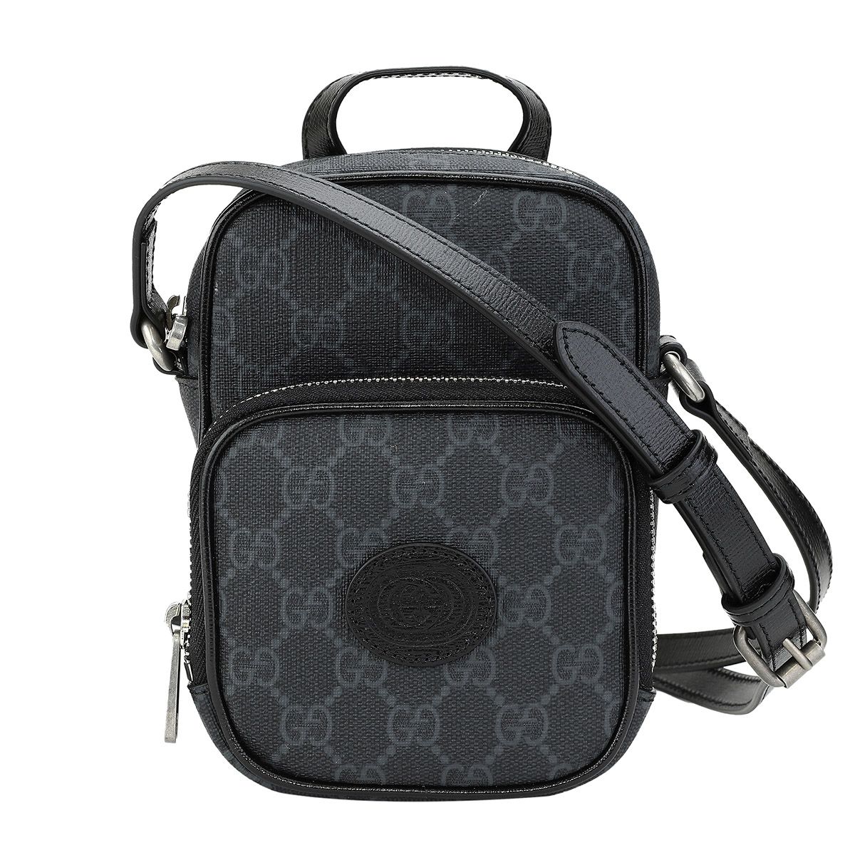 新品 グッチ GUCCI ショルダーバッグ インターロッキングG ブラック 