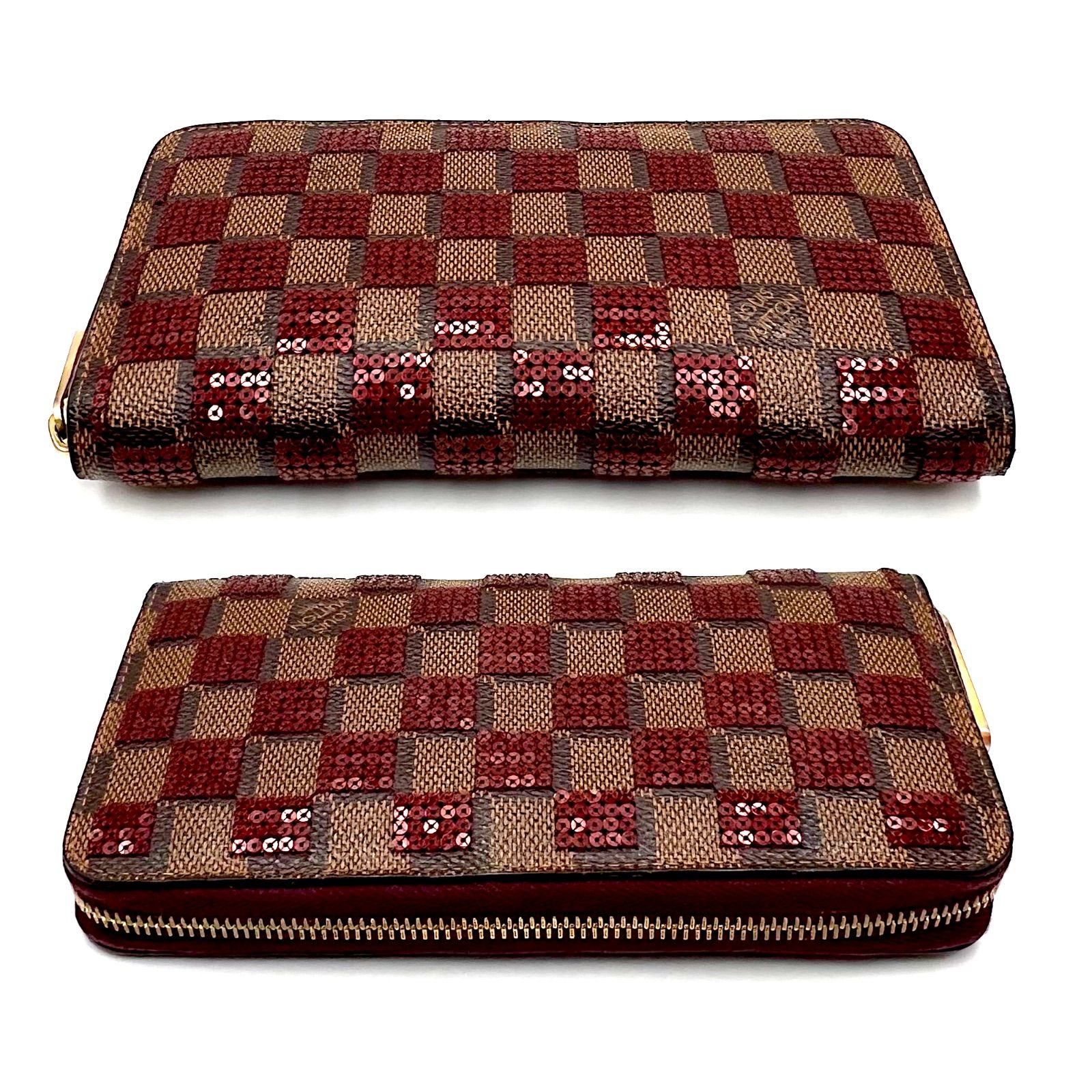 ルイ・ヴィトン Louis Vuitton ジッピーウォレット ダミエ パイエット 