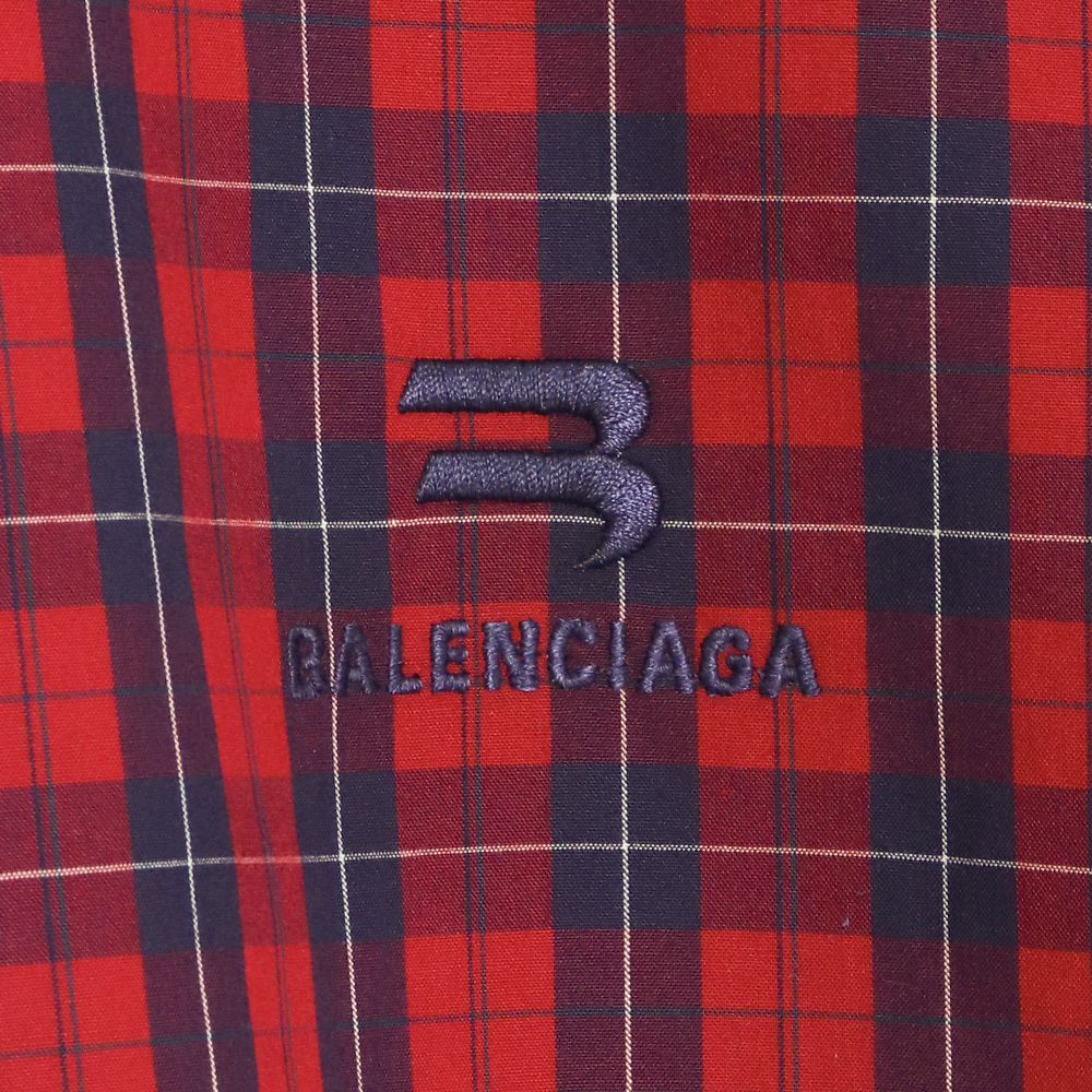 BALENCIAGA オーバーサイズチェックシャツ - メルカリ