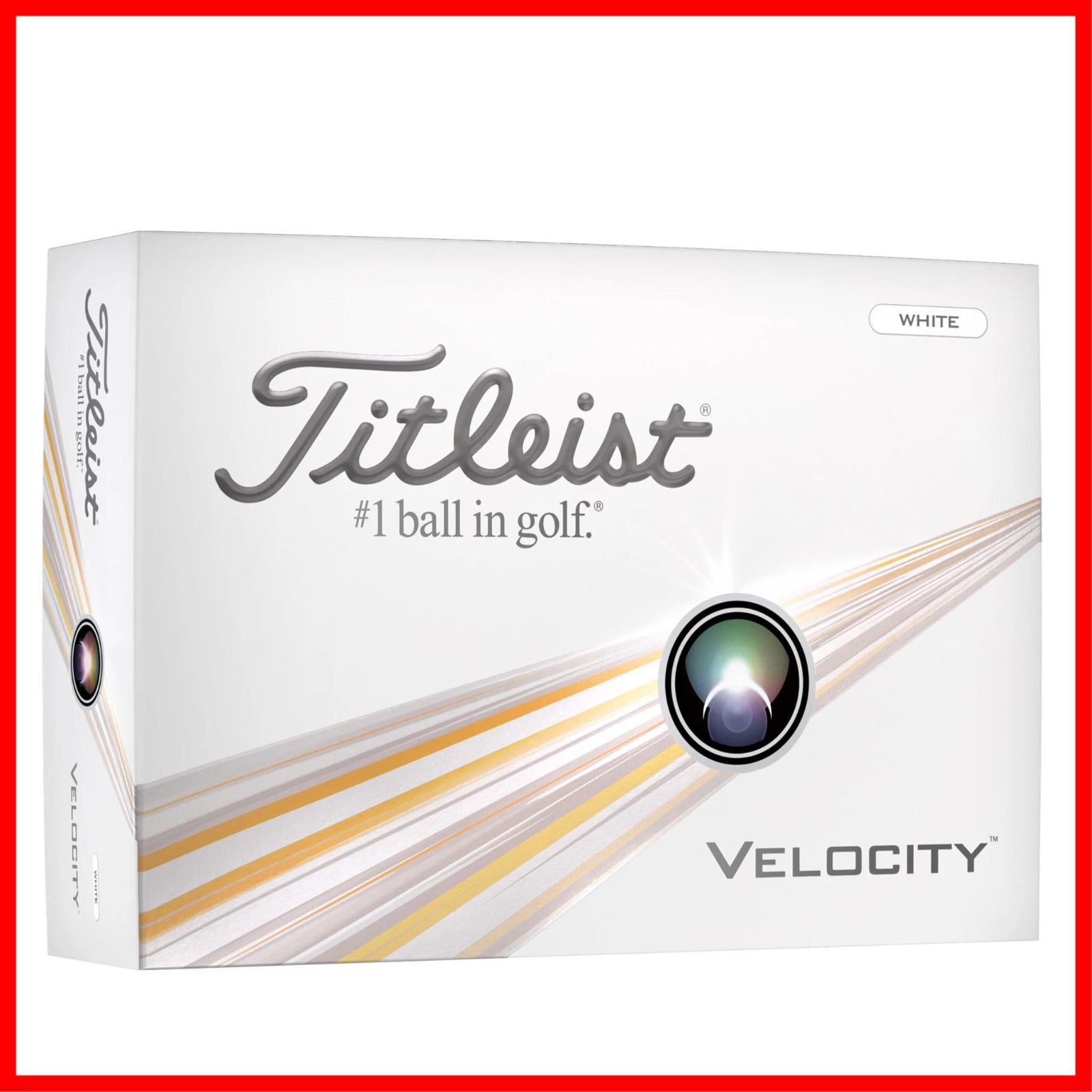【人気商品】TITLEIST(タイトリスト) ゴルフボール 24 VELOCITY DZ ユニセックス ホワイト