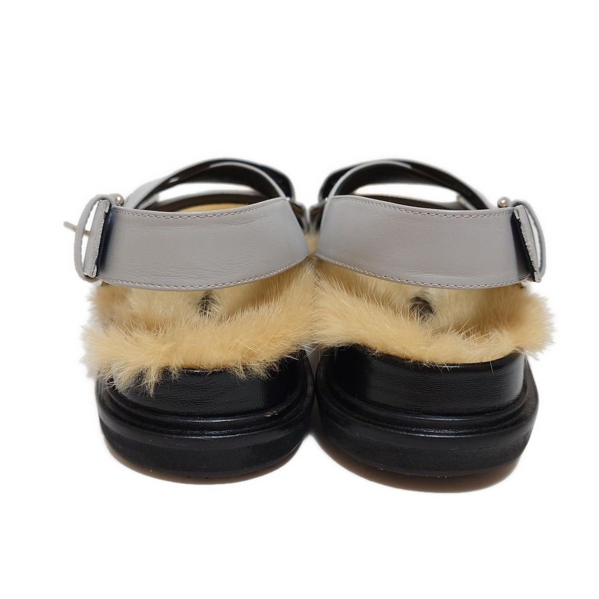 マルニmarniサンダル39美品 MARNI(マルニ) サンダル 39 レディース - グレー インソール