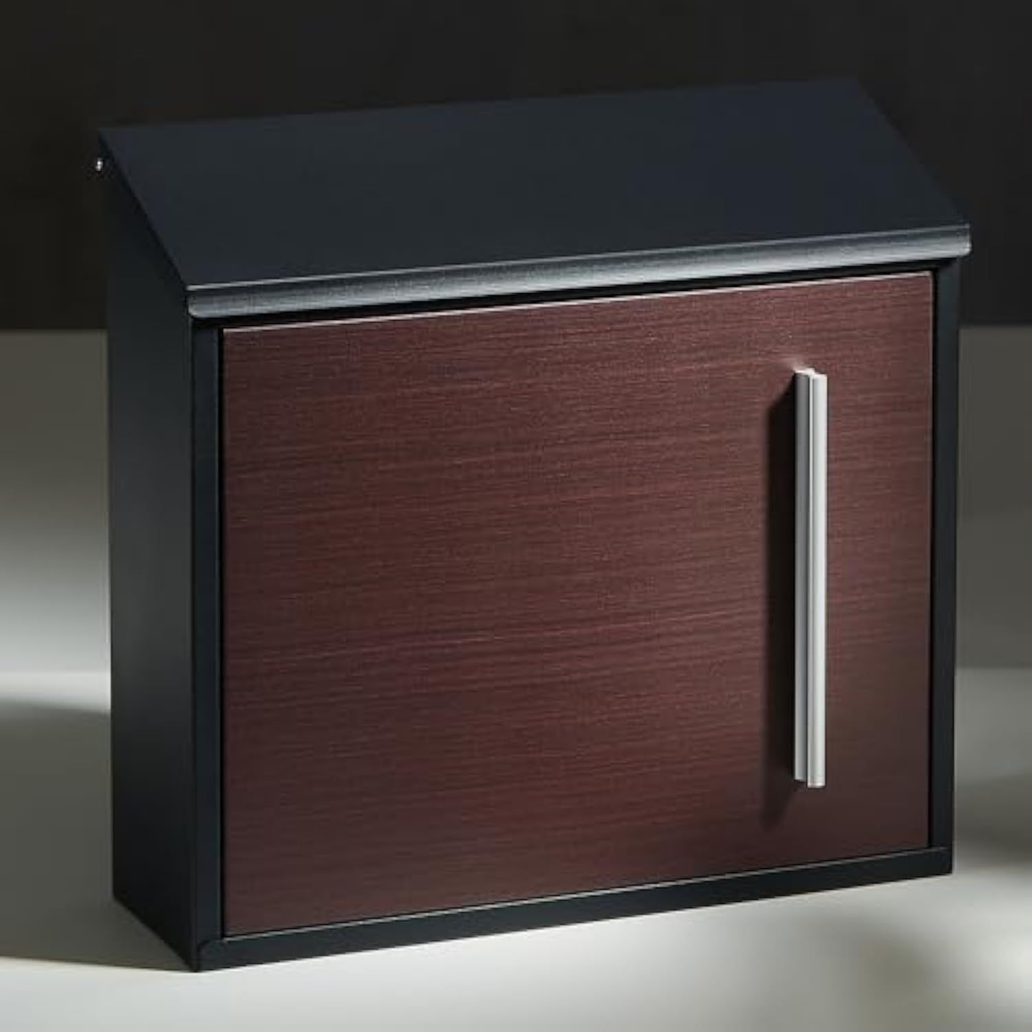 Beemyi ポスト 壁掛け 郵便ポスト 鍵付き 木目調 メールボックス 郵便受け A 4 B 5 封書 はがき 書籍 カタログ 角型3号 通販メール便対応 金属製 おしゃれ 横型