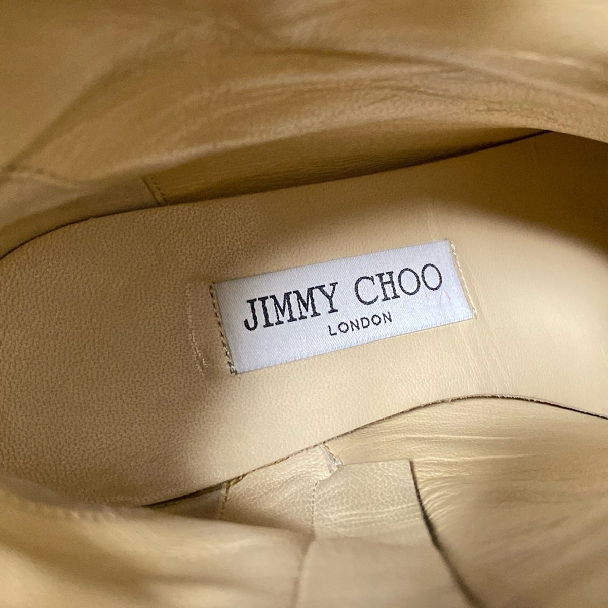 JIMMY CHOO ジミーチュウ ショートブーツ 37 レディース - 黒 ラインストーン レザー KIN-KAAI_COM