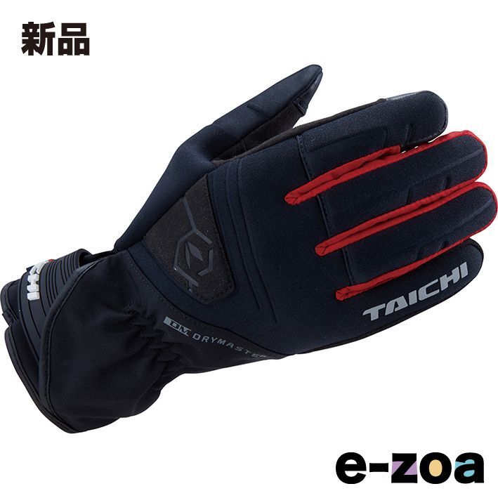 RS-Taichi  アールエスタイチ DRYMASTER-FIT レイングローブ  ブラック×レッド / XXLサイズ RST449BKRDXXL (2466832)
