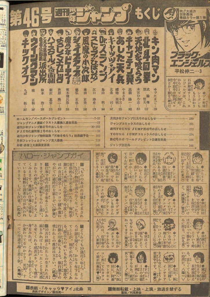 集英社 1983年(昭和58年)の漫画雑誌 週刊少年ジャンプ 1983年(昭和58年