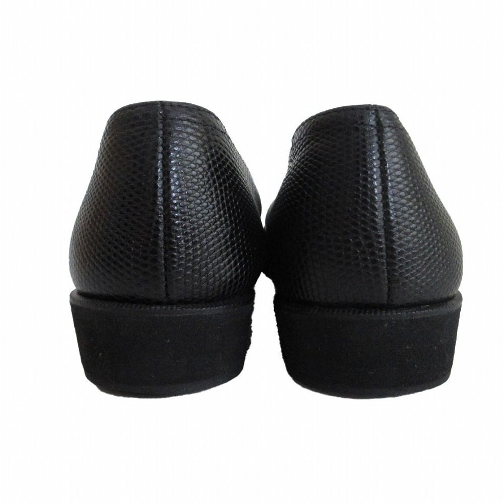 フェラガモ靴スリッポンリザード