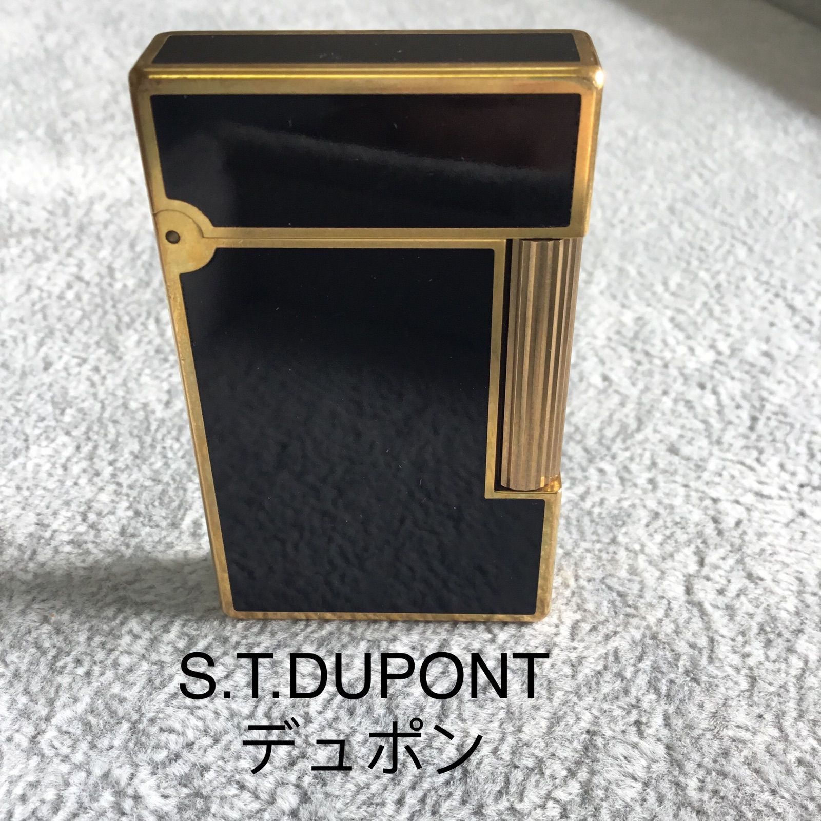 超美品 S.T.DUPONTデュポン ライター ブラック ゴールド - メルカリ