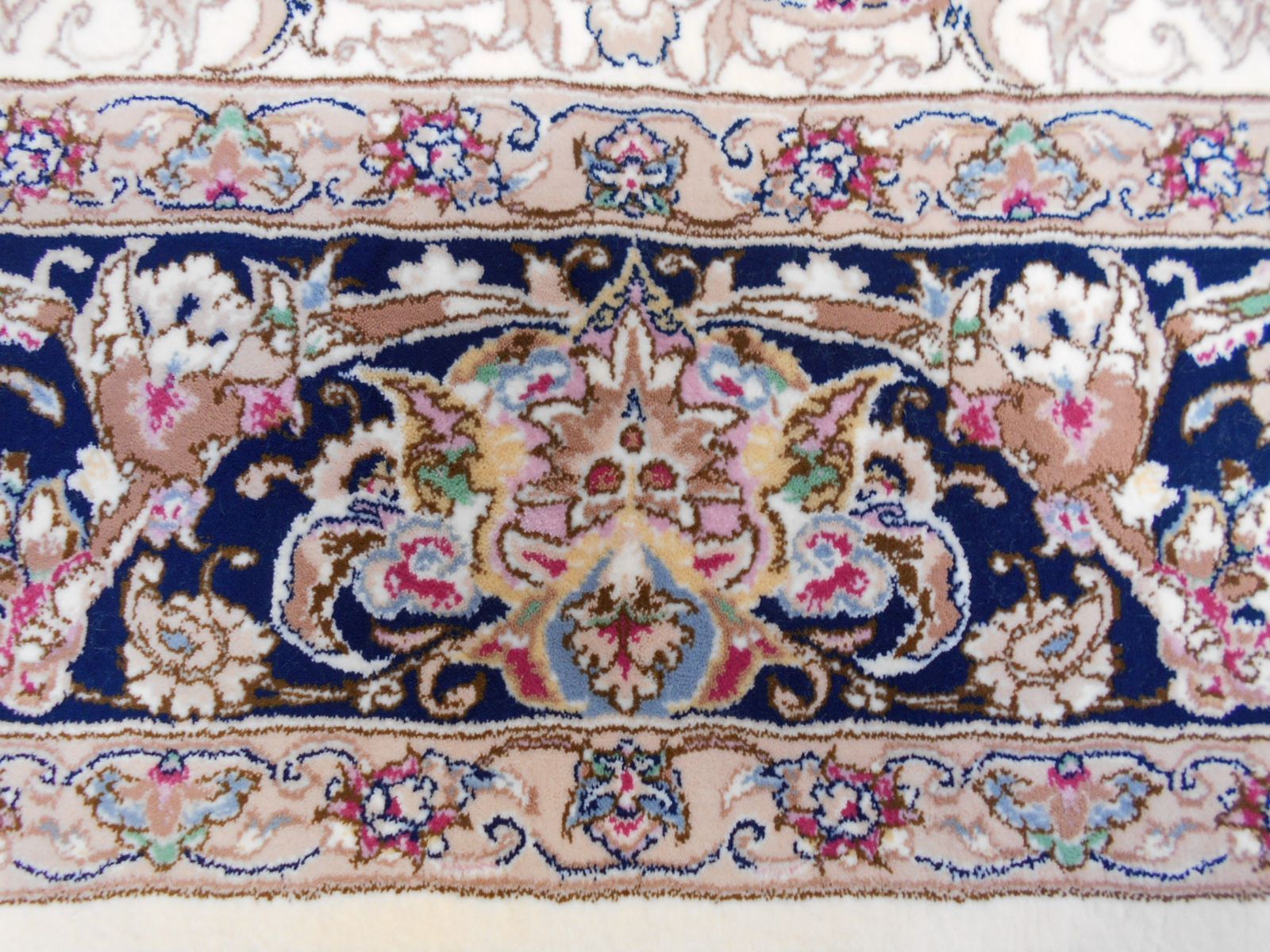 高品質、高密度！輝く、多色織絨毯！本場イラン産100×150cm‐201001