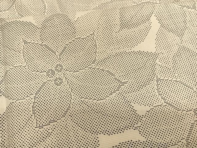 平和屋着物○本場大島紬 9マルキ 花尽くし 正絹 逸品 BAAT6727hv