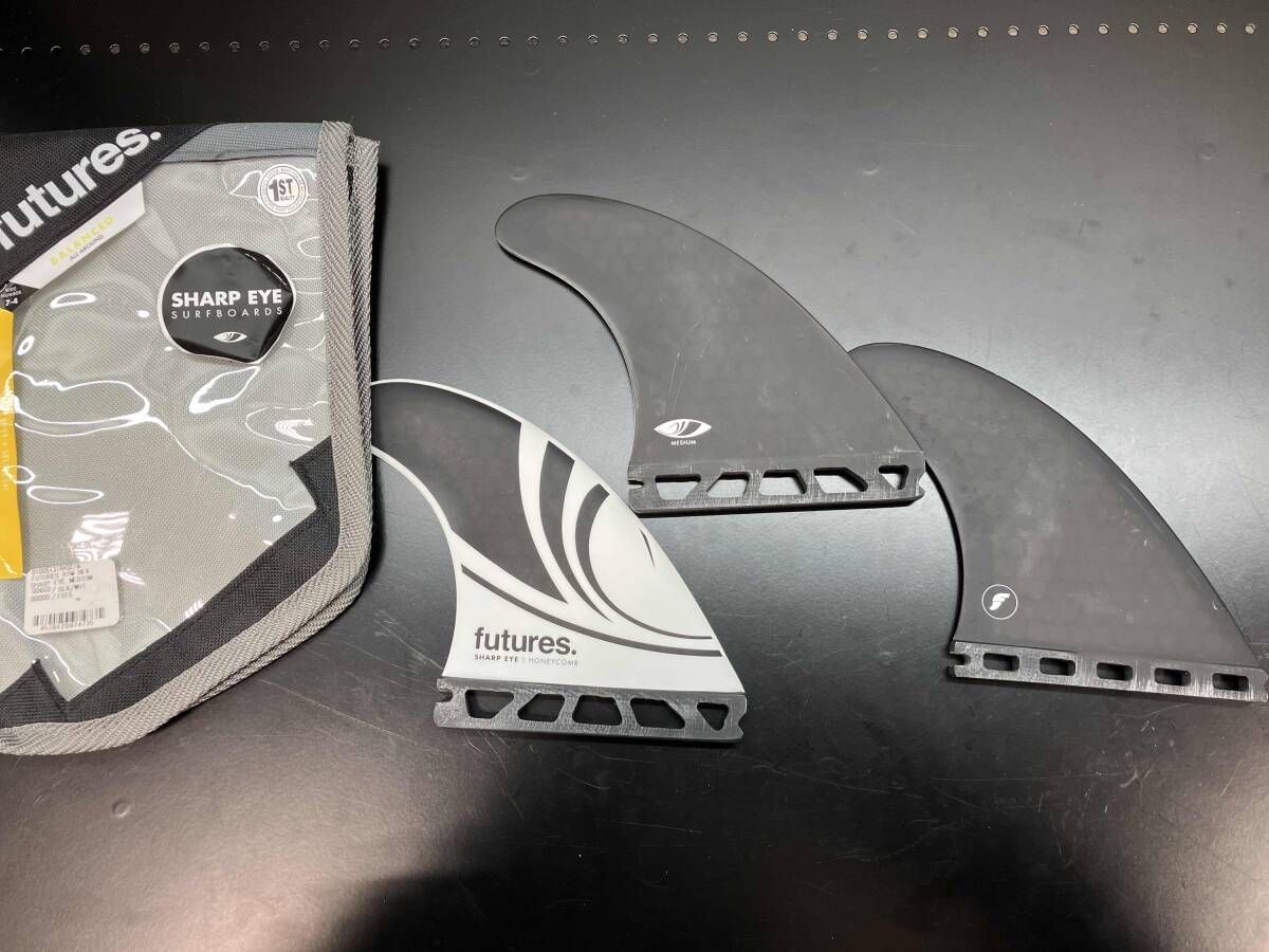 サーフボードフィン FUTURES SHARP EYE HONEY COMB TRI マリン