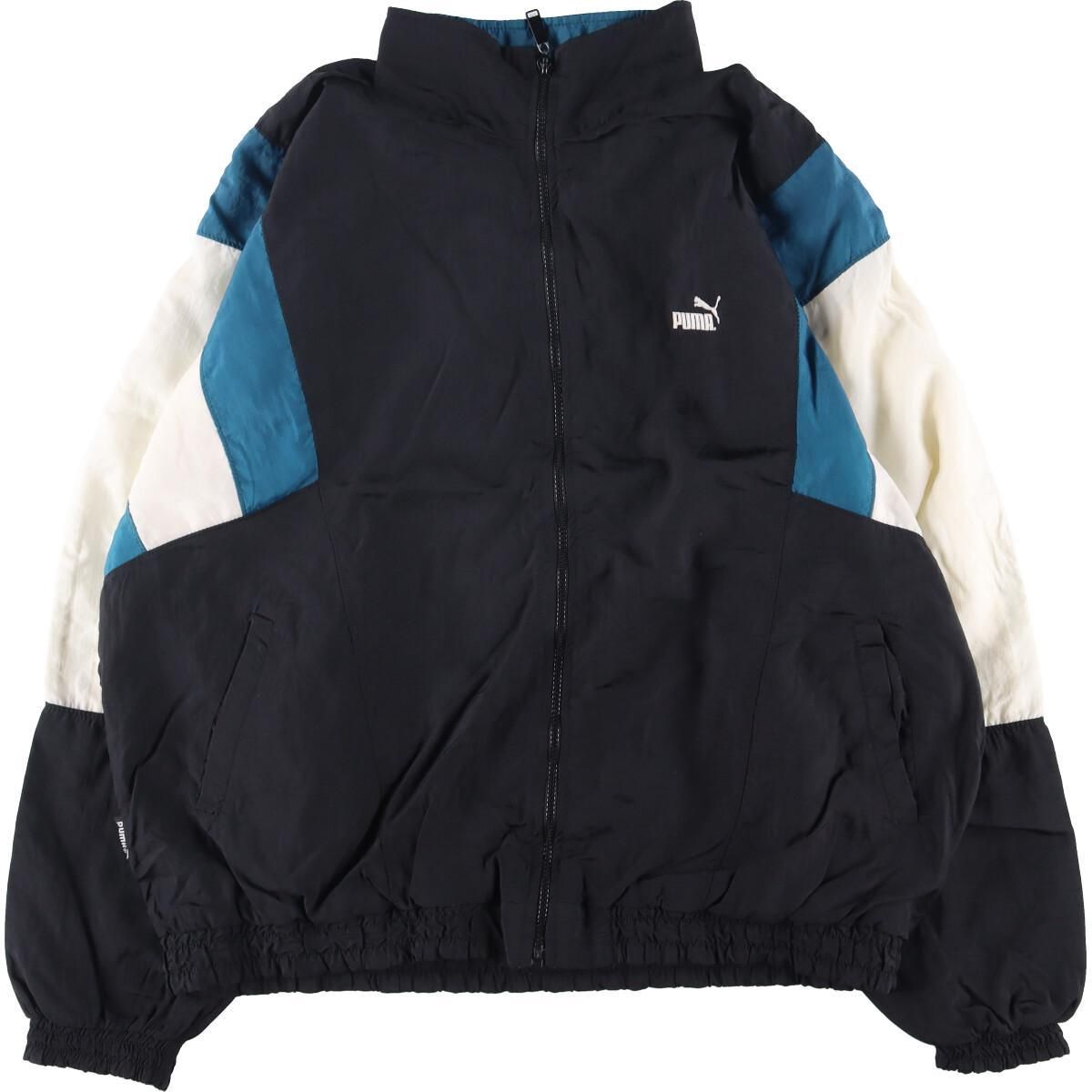 PUMA古着ジャケット 90s vintage 万国旗タグ PUMA トラッカージャケット フリース