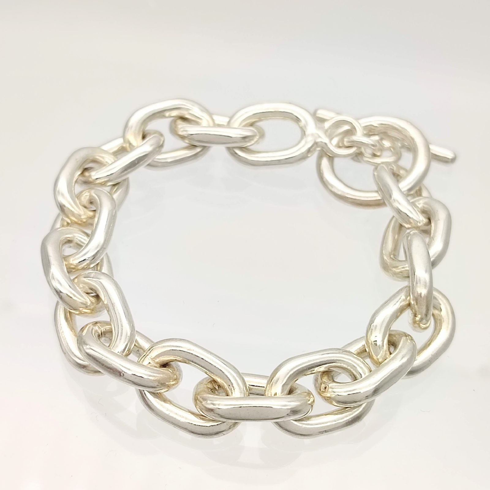 美品】メキシカンジュエリー MEXCO オーバルチェーン