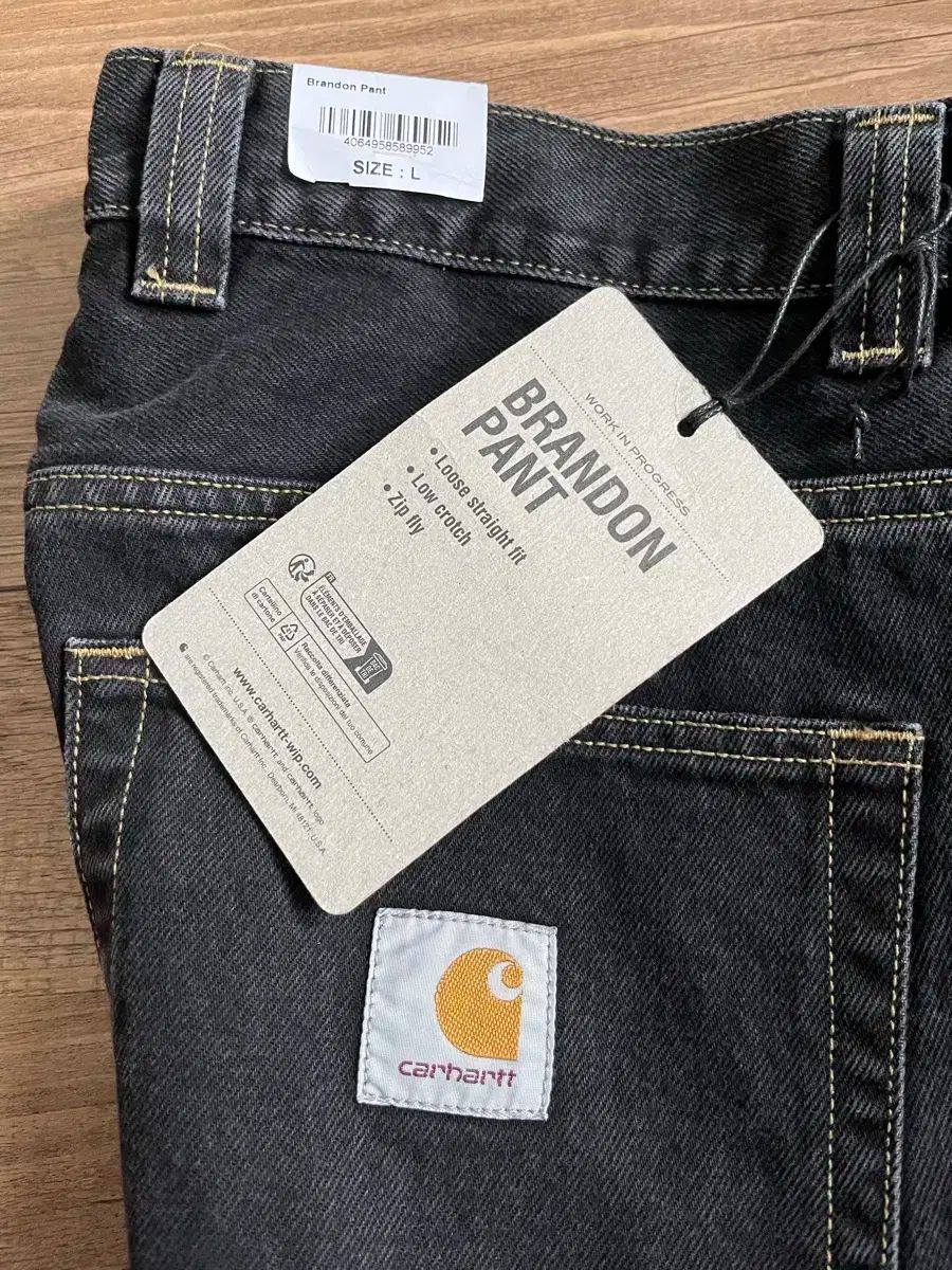 Carhartt カーハート ブレンドンパンツ L ブラックストーンウォッシュド ブラックデニム