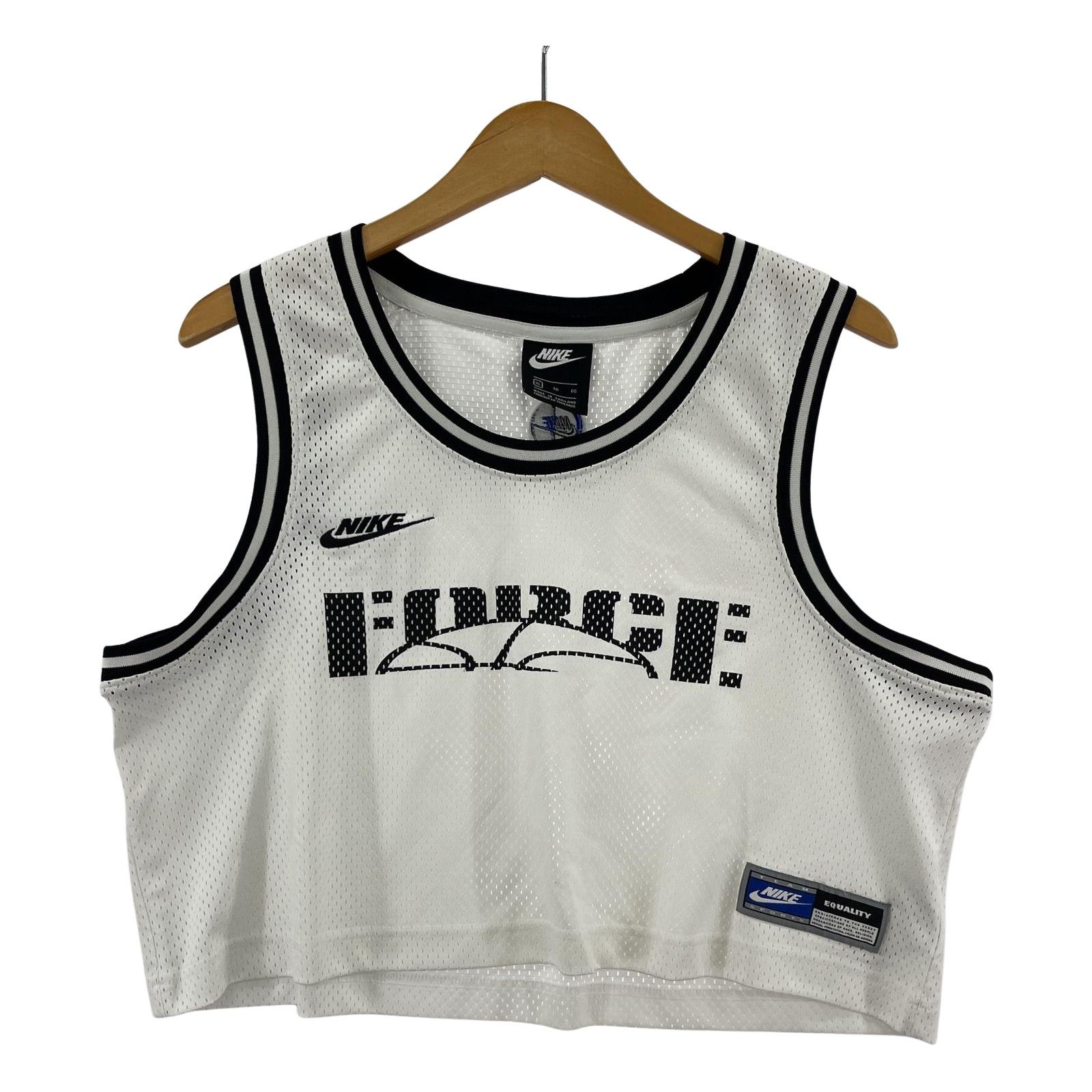 JORDAN メッシュタンクトップ ホワイト/レッド　XXLです。 古着 90s USA製 Champion NBA Chicago BULLS ブルズ No23