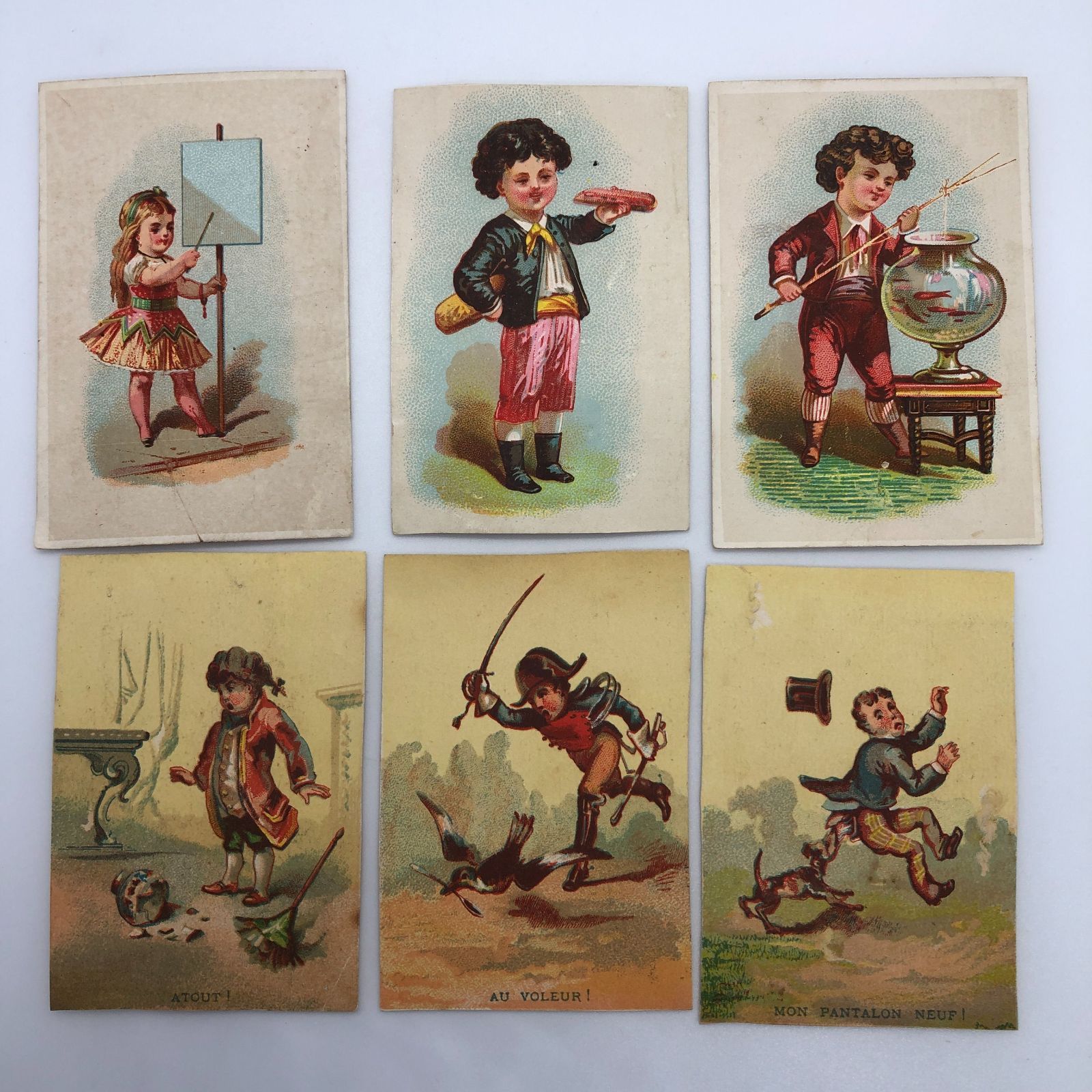 クロモスカード フランス アンティーク コラージュ クロモ 91枚セット 6枚セット! まとめ 】クロモカード フランス アンティーク