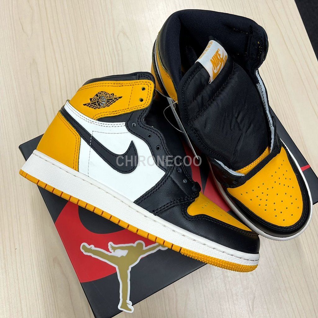 23cm NIKE AIR JORDAN 1 RETRO HIGH OG GS TAXI - www.port-toamasina.com