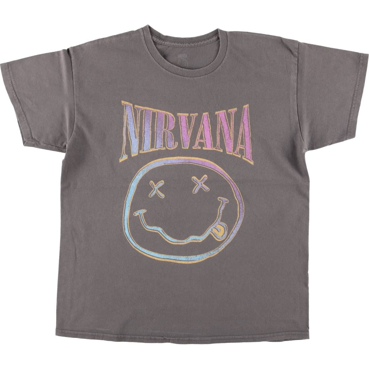 ニルヴァーナ NIRVANA Tシャツ バンドTシャツ チャコールグレー XXL