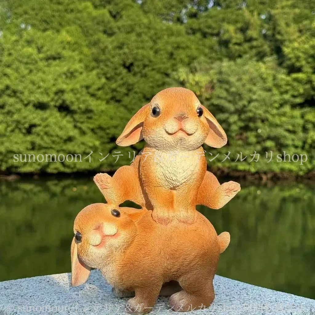 ウサギ ガーデンオブジェ