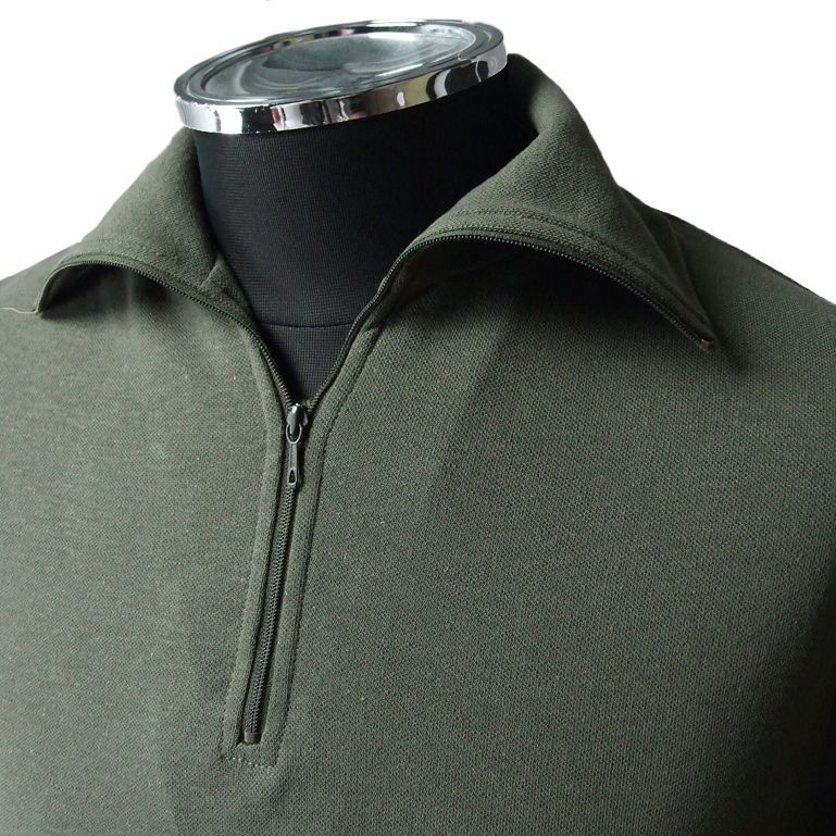 フランス軍 OD F-1 ハーフジップ コンバットシャツ 新品 F23N- - メルカリ