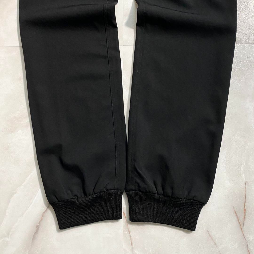 A16498 Y s 15ss シワギャバ ウールジョガーパンツ 黒3 DECORATOM_COM_BR