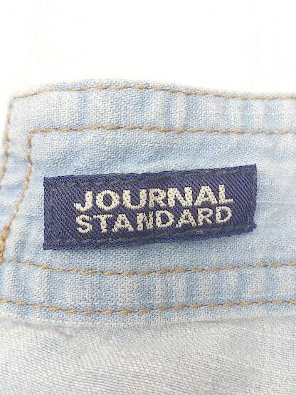 ◇ JOURNAL STANDARD ジャーナルスタンダード フロントボタン 膝丈 タイト デニム スカート 36 インディゴ * 【1002799460804】