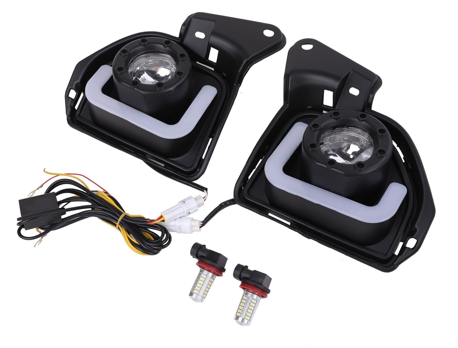 200系 ハイエース 4型 5型 6型 LED BAR デイライト フォグランプ 左右セット ウインカー 連動 機能付き 標準 ワイド S-GL DX DX ワゴン GL グランドキャビン 4型 サイド ウィンカー フロント ランプ 汎