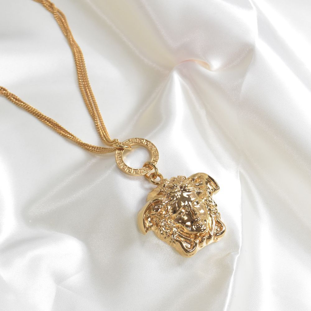 ヴェルサーチ ネックレス メデューサ 3連チェーン 1008765 メンズ