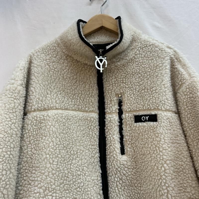 【品質保証書】 古着 ジャケット 上着 ジャンパー ブルゾン OY オーワイ バックロゴ ボア フリースジャケット