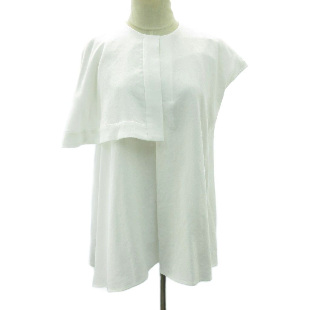 エンフォルド ENFOLD 23SS リネンライク フロントタックプルオーバー 白 ホワイト 38 約M 300GS830-1890