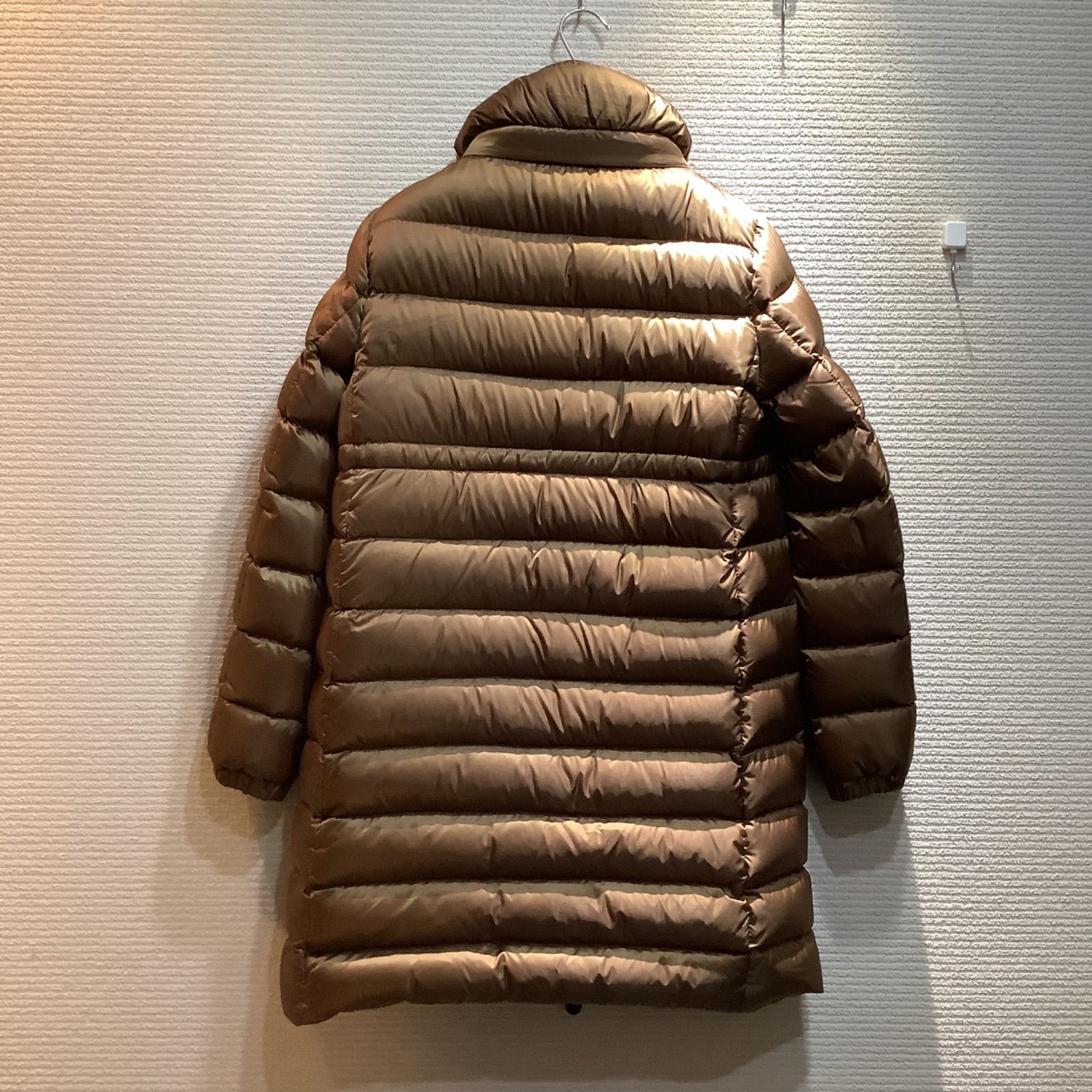 モンクレール MONCLER フレアー ダウンコート ベージュゴールド