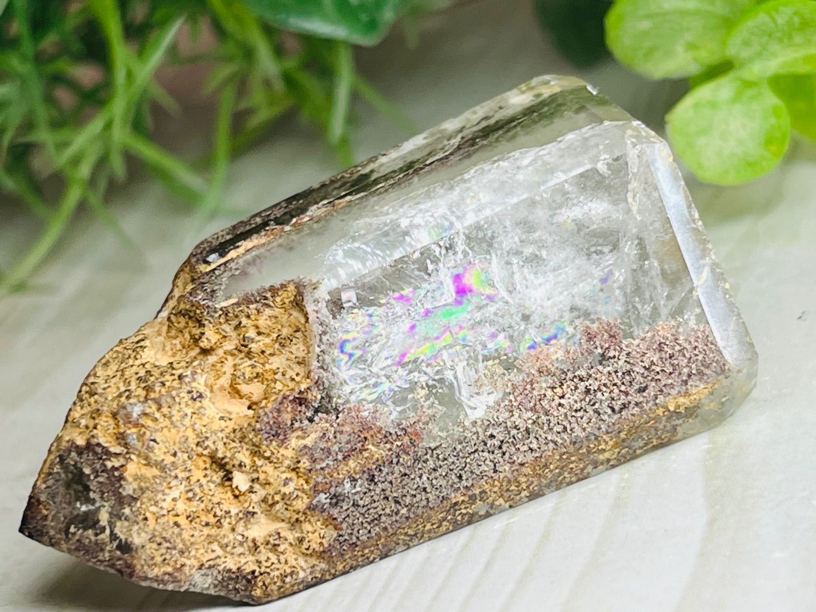 高浄化マダガスカルグリーンガーデン水晶クラスター 開運