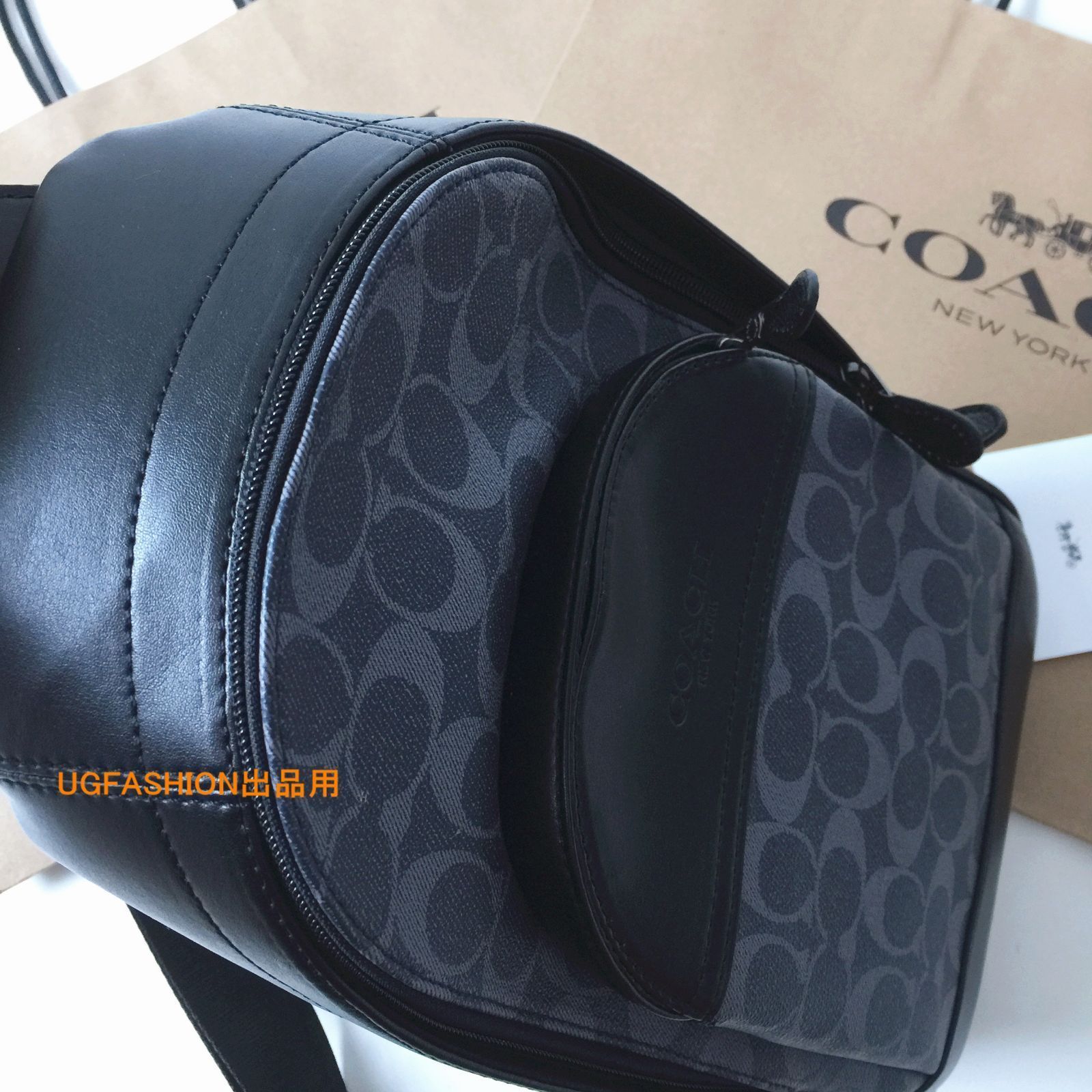 ＜コーチバッグ＞COACH/コーチバッグ ボディーバッグ F39942 ミッドナイトブルー クロスボディー ショルダーバッグ スリングバッグ　 斜めがけバッグ アウトレット品 紙袋付属　新品未使用