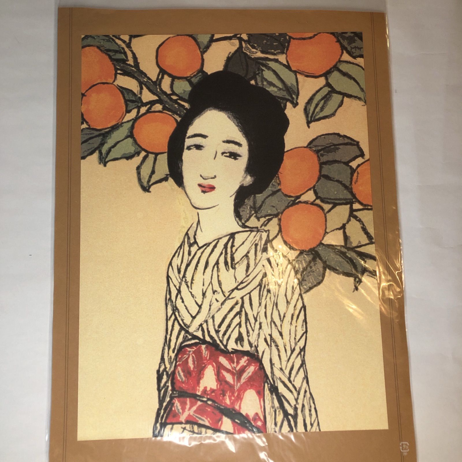 お得安い竹久夢二 肉筆紙本 日本画 額装 捲 美人画 大正ロマン 巨匠 名家収蔵品 2T11.11G 人物、菩薩