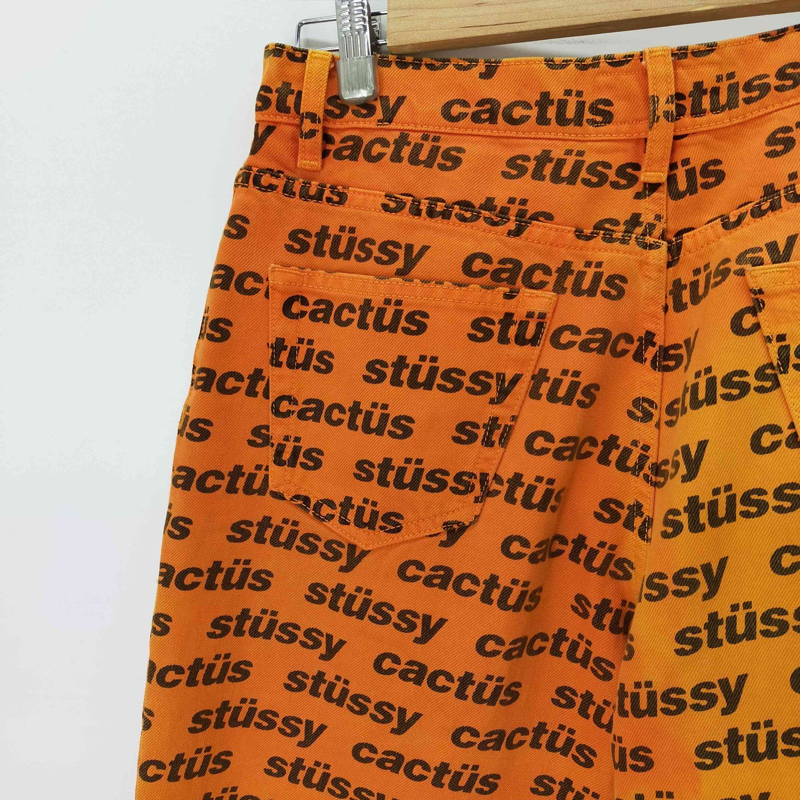 STUSSY × CPFM CACTUS BIG OL JEAN オレンジ28